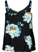 Top sans manches en viscose, Black Big Flower, Packshot image number 1