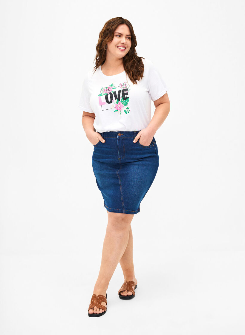 FLASH - T-shirt avec motif, Bright White Love, Model image number 2