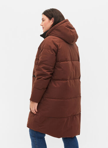 Manteau d'hiver avec capuche détachable, Friar Brown, Model image number 1