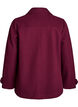 Manteau court &agrave; boutonnage crois&eacute;, Bordeaux fonc&eacute;, Packshot image number 1