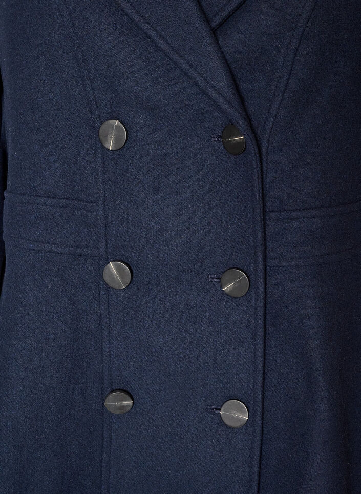 Manteau en laine coupe A avec poches, 1494, Packshot image number 2
