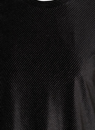 Blouse en velours à manches bouffantes, Black, Packshot image number 2