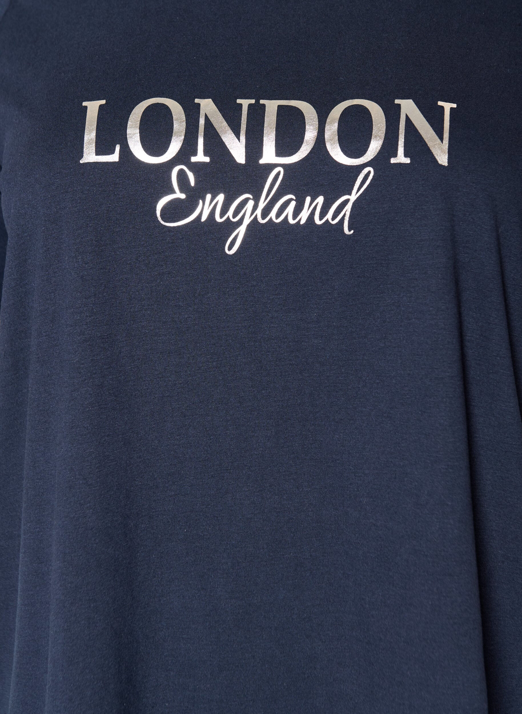 ZizziT-shirt imprim&eacute;, Bleu, Packshot image number 2