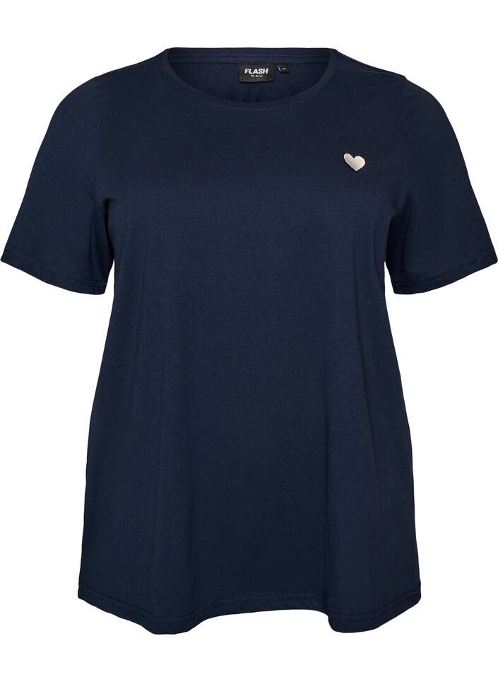 T-shirt imprim&eacute;, Bleu, Packshot image number 0