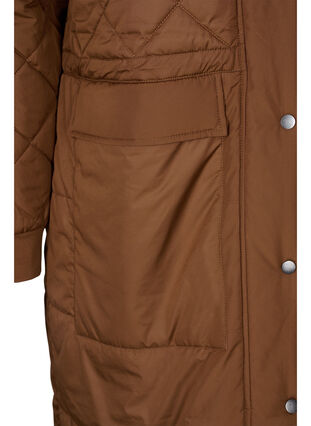 Veste matelassée à capuche et taille ajustable, Toffee, Packshot image number 3