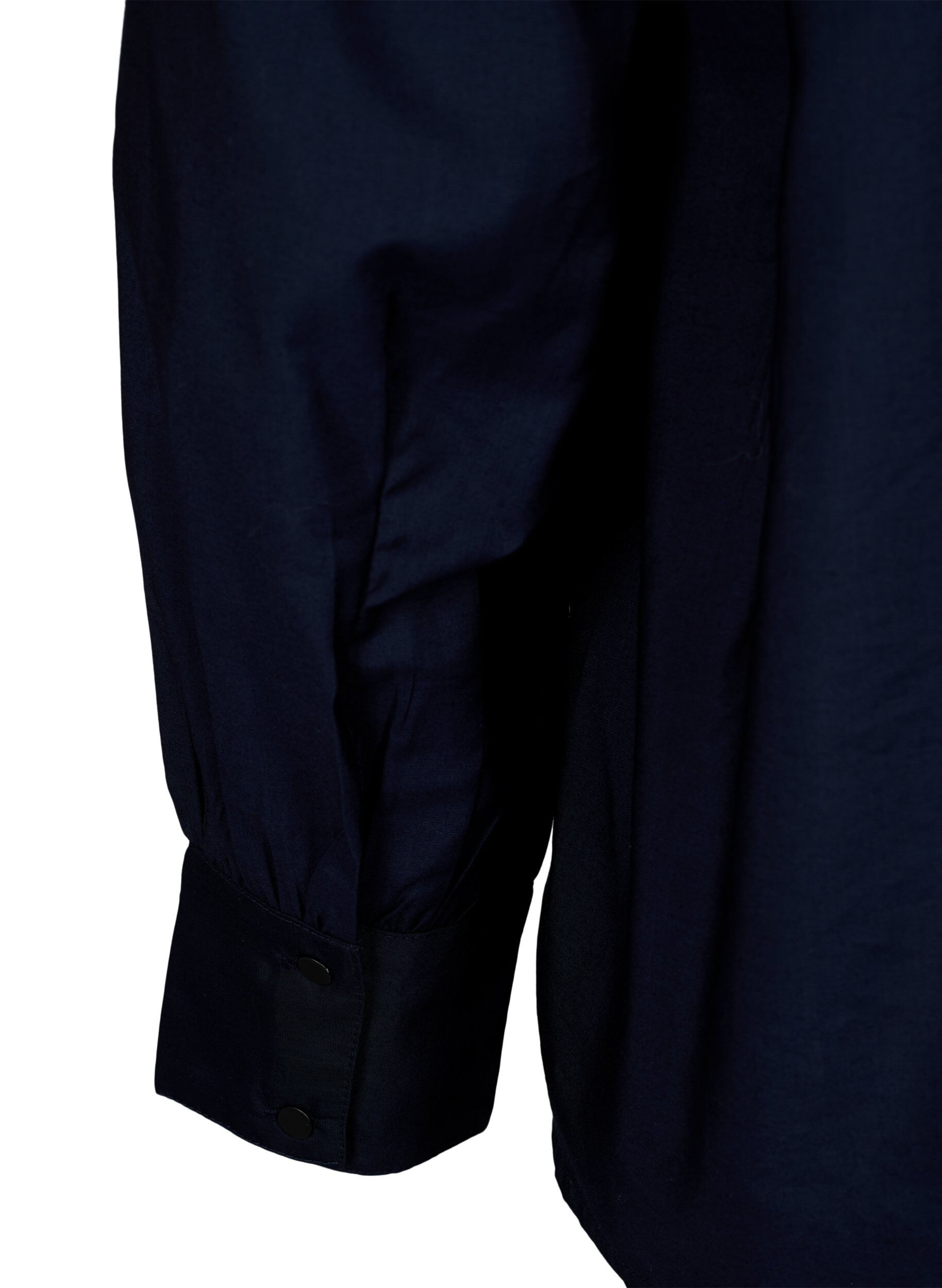 Zizzi chemisier en viscose &agrave; volants, Sky Captain, Packshot image number 3