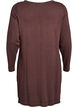 Robes tricot&eacute;es en m&eacute;lange coton-viscose, Marron, Packshot image number 1
