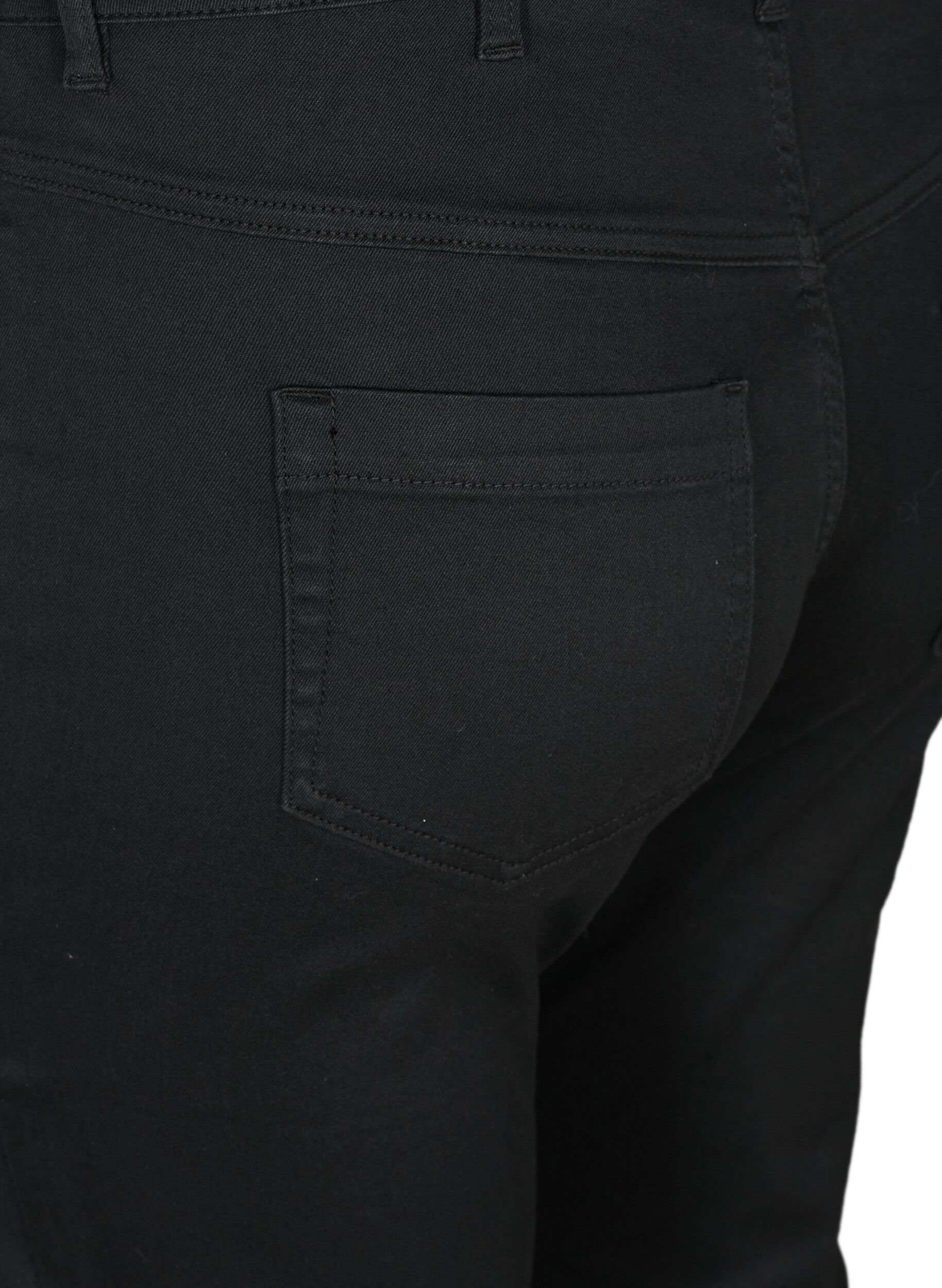 ZizziJean capri Amy &agrave; taille haute et coupe super slim, Noir, Packshot image number 3