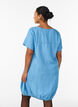 Robe courte coupe ballon en denim de lyocell, Bleu Clair, Model image number 2