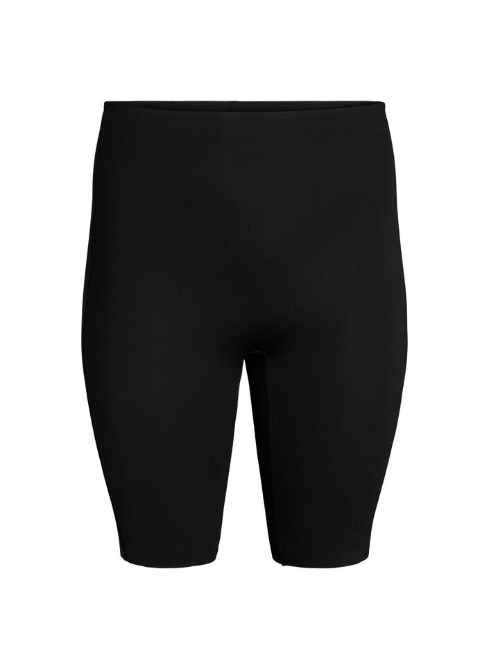 Shorts longs et l&eacute;gers en lingerie sculptante, Noir, Packshot image number 0