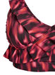 Haut de bikini avec imprim&eacute; et d&eacute;tails &agrave; volants, Rose, Packshot image number 2