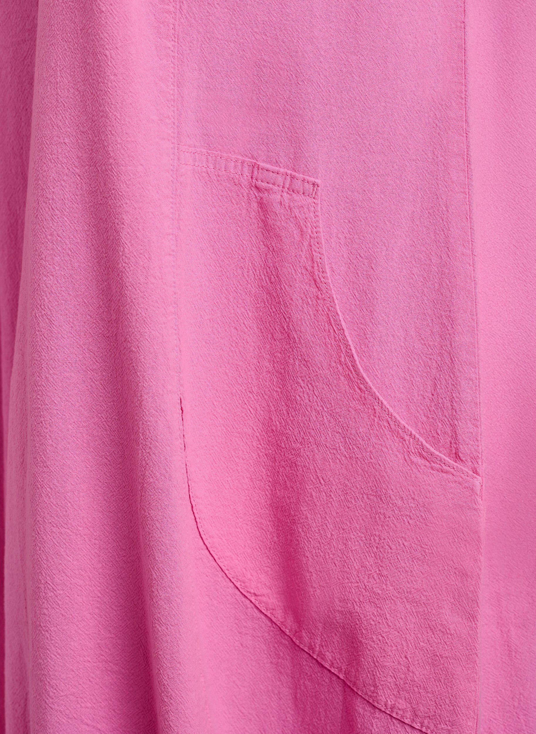 ZizziRobe en coton &agrave; manches courtes, Rose, Packshot image number 3