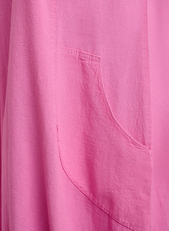 Robe en coton &agrave; manches courtes, Rose, Packshot image number 3