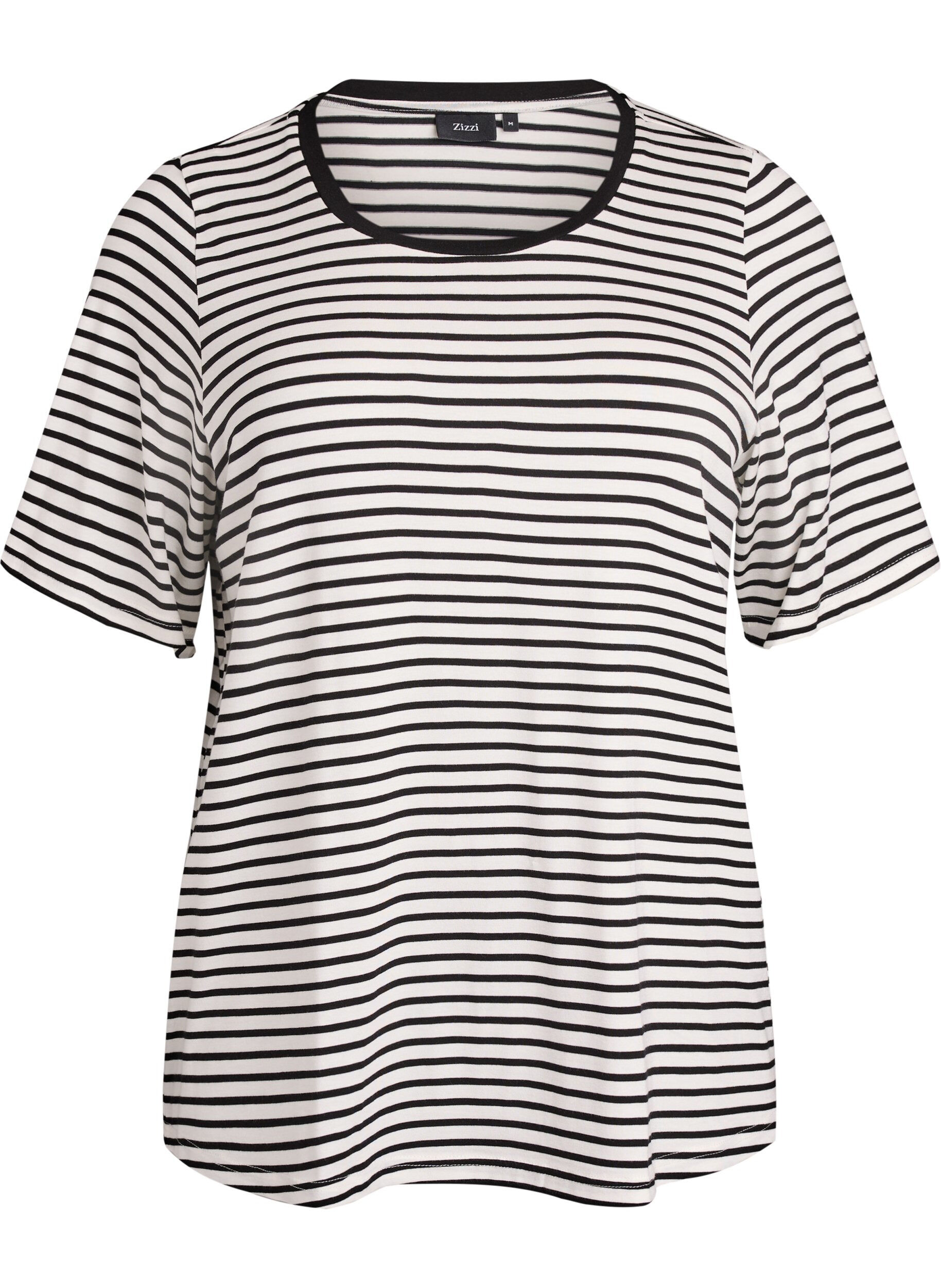 T-shirt en TENCEL&trade; Lyocell &agrave; rayures