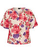 Chemise en coton &agrave; manches courtes avec col V, Rouge, Packshot image number 0