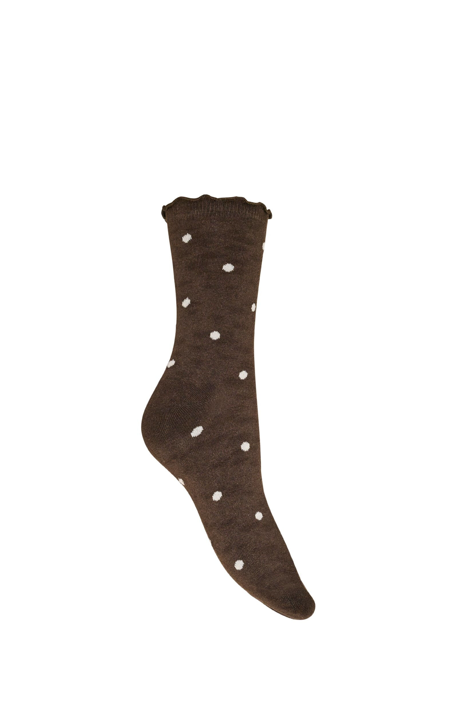 ZizziChaussettes en coton avec des motifs, Marron, Packshot image number 1