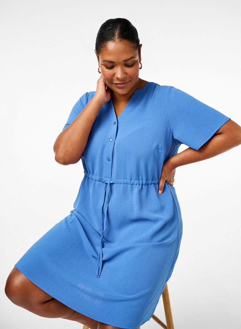 Robe à manches courtes avec ceinture à nouer, Riverside, Image image number 0