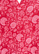 Robe courte &eacute;vas&eacute;e en mousseline de coton, Rouge, Packshot image number 2