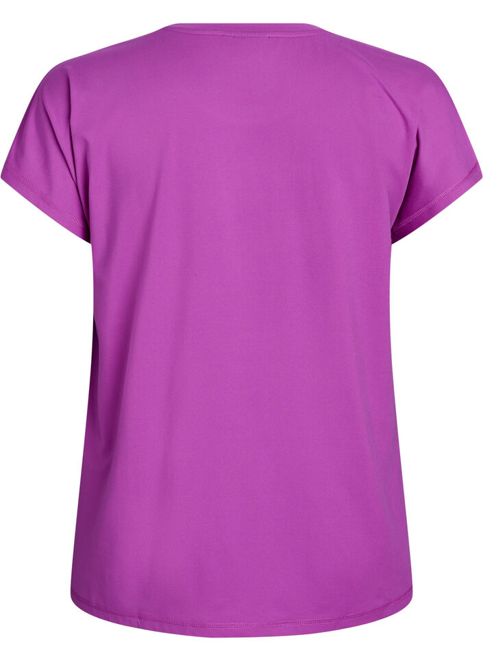 T-shirt de sport couleur unie, Violet, Packshot image number 1