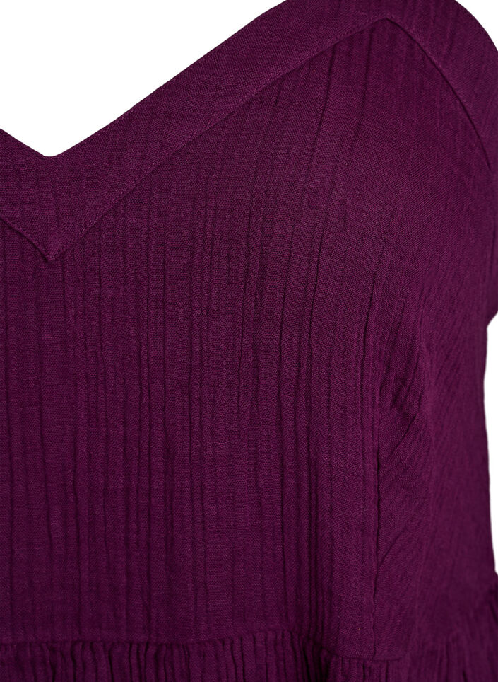 Robe de plage en coton avec des bretelles fines, Pickled Beet, Packshot image number 2