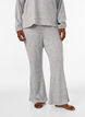 Pantalon &eacute;vas&eacute; en jersey c&ocirc;tel&eacute;, Gris, Model image number 2