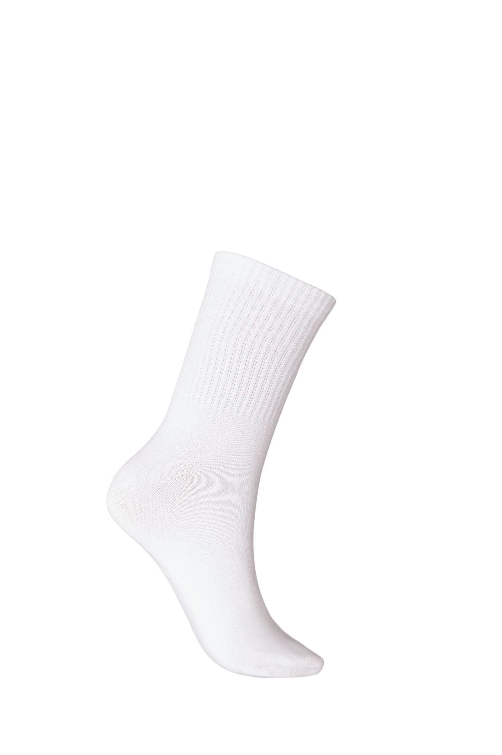 Zizzi Chaussettes en coton &agrave; motifs, Blanc, Packshot image number 1
