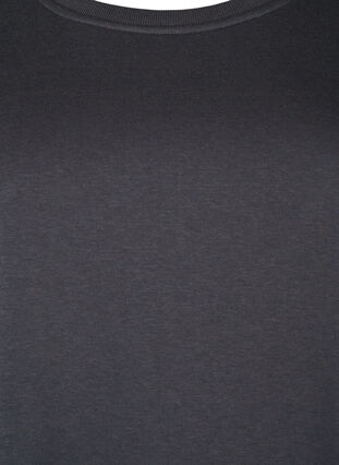 Robe sweat avec détails brodés., Dark Grey, Packshot image number 2