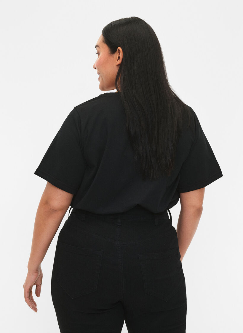 FLASH - 2-pack t-shirt avec motif, Black/Port Royale , Model image number 1