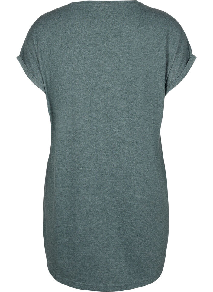 Chemise de nuit &agrave; manches courtes avec imprim&eacute; de texte, , Packshot image number 1