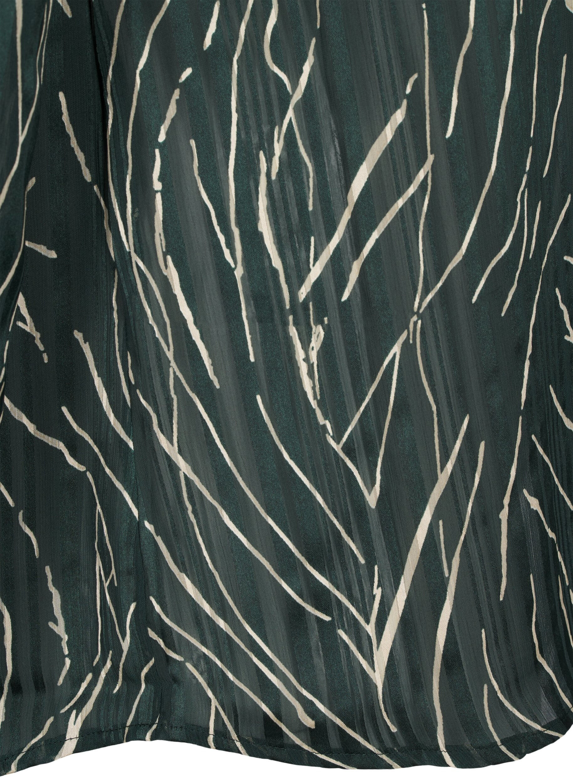 Zizzi Chemise &agrave; manches longues disposant de boutons, Vert, Packshot image number 3