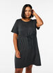 Robe courte en jersey avec une ceinture à nouer, Gris anthracite, Model image number 0