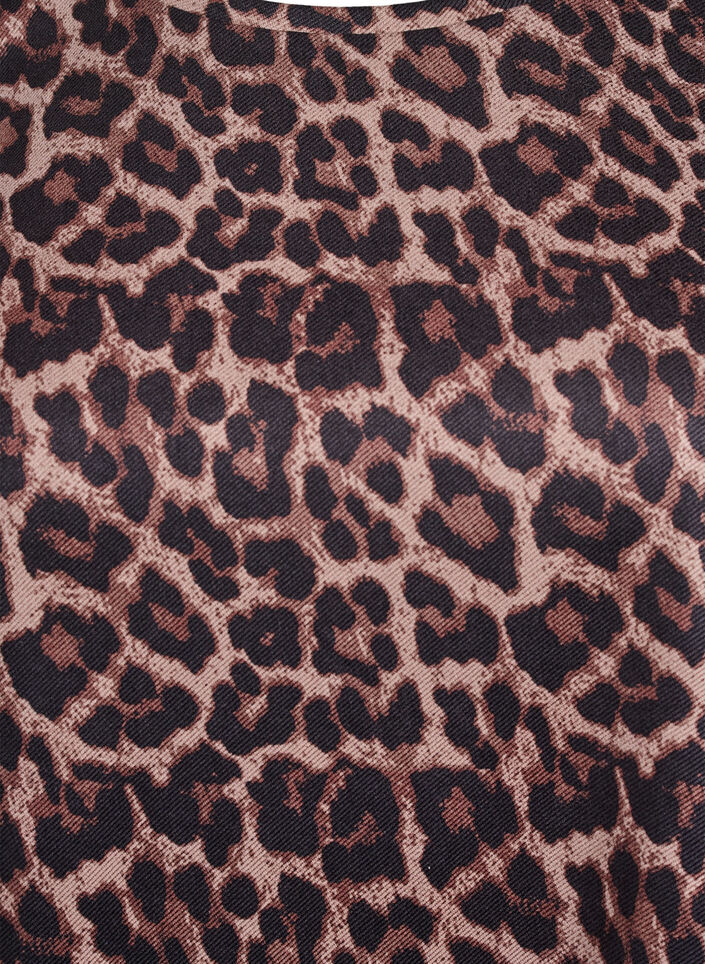 Robe en trapèze courte avec manches 7/8, Marron, Packshot image number 2