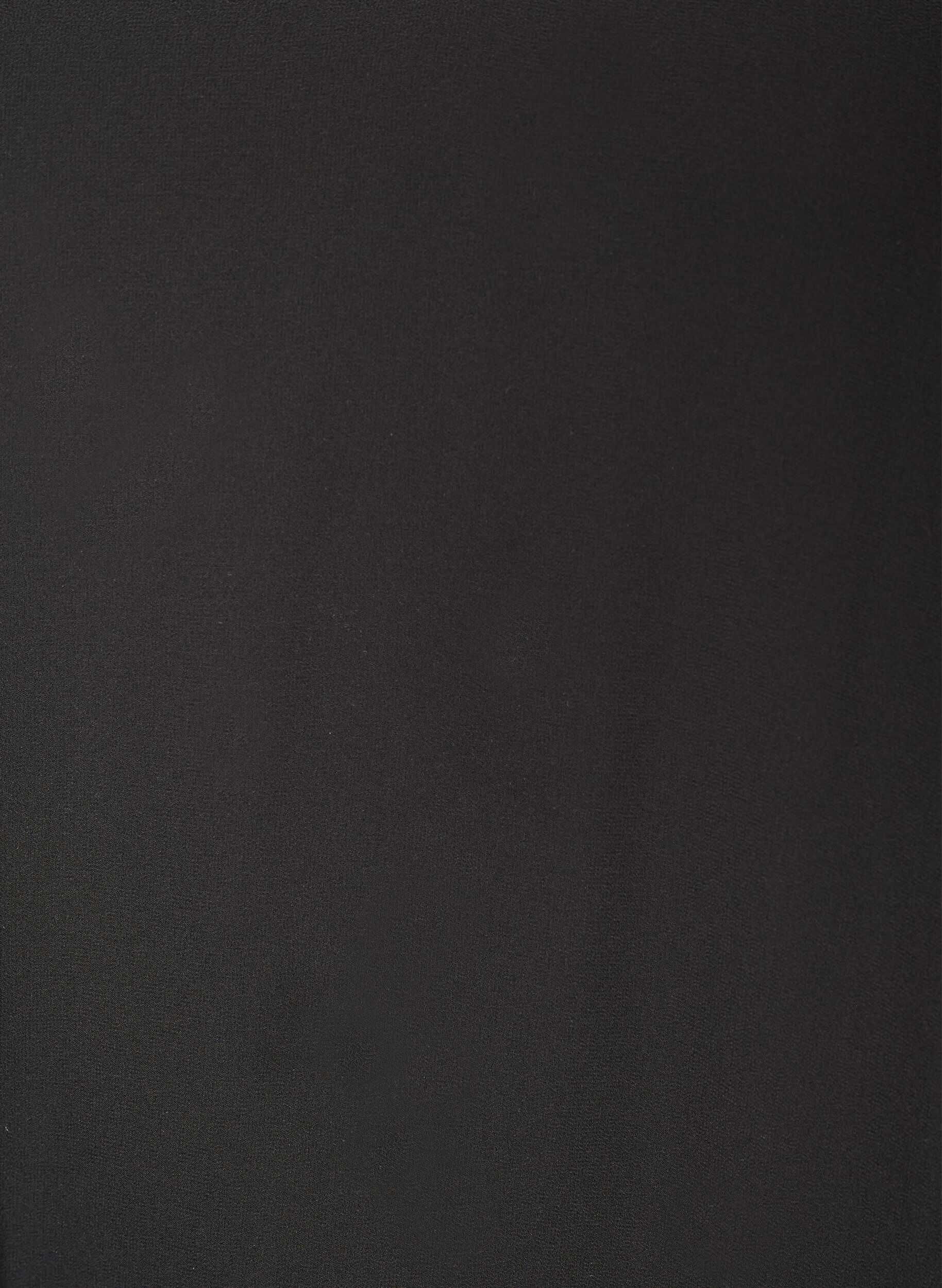 ZizziRobe courte en mousseline avec col en V, Noir, Packshot image number 2