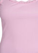 Top avec finitions en dentelle, Rose, Packshot image number 2