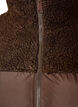 Doudoune mi-longue avec polaire teddy, Marron, Packshot image number 2