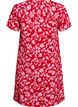 Robe courte &eacute;vas&eacute;e &agrave; imprim&eacute; floral, Rouge, Packshot image number 1
