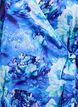 Robe portefeuille &agrave; imprim&eacute; floral et manches 3/4, Bleu, Packshot image number 2