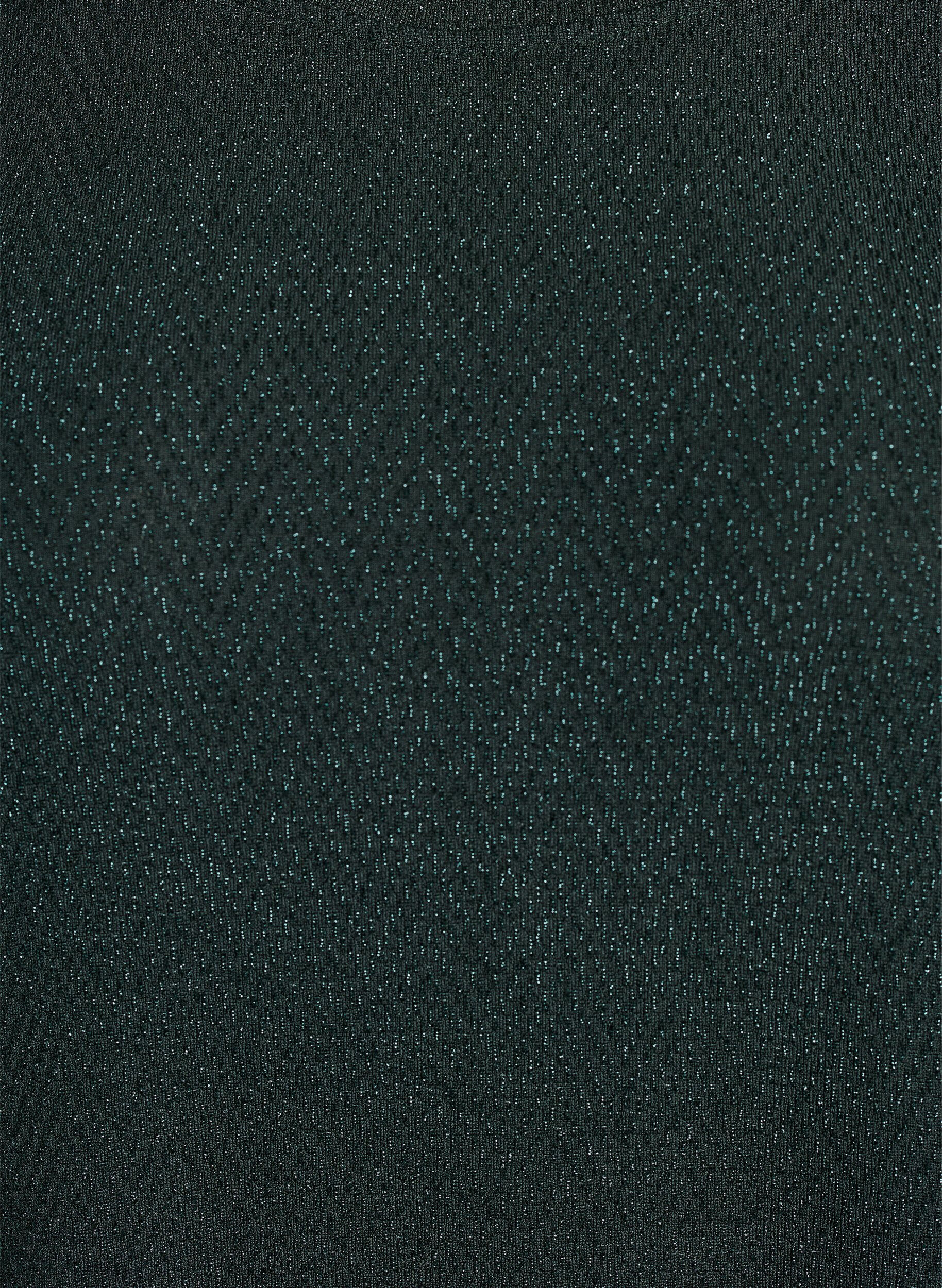 Zizzi Blouse avec motif &agrave; chevrons et fil paillet&eacute;, Vert fonc&eacute;, Packshot image number 2