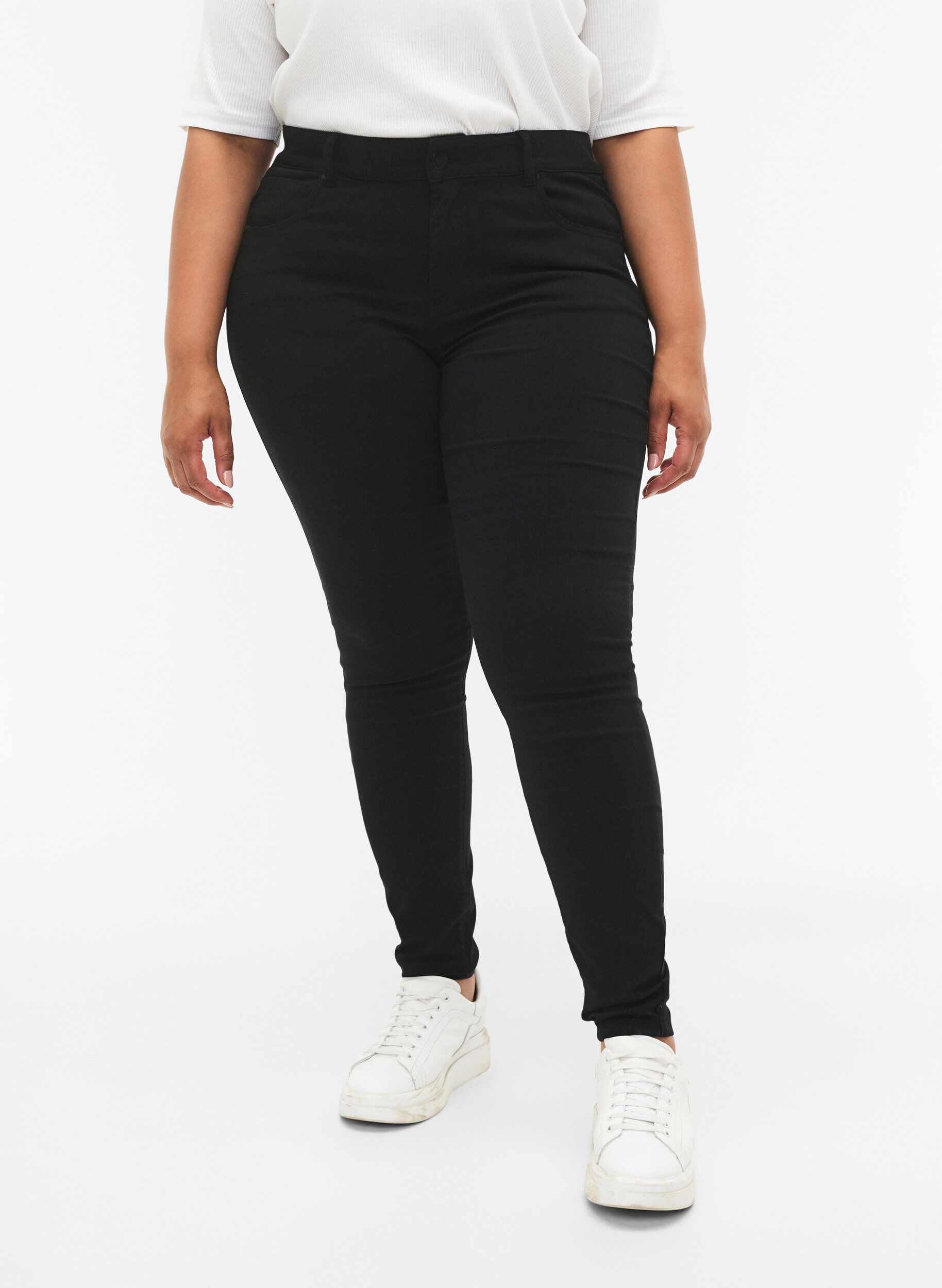 Zizzi Pantalon, Noir, Model image number 3