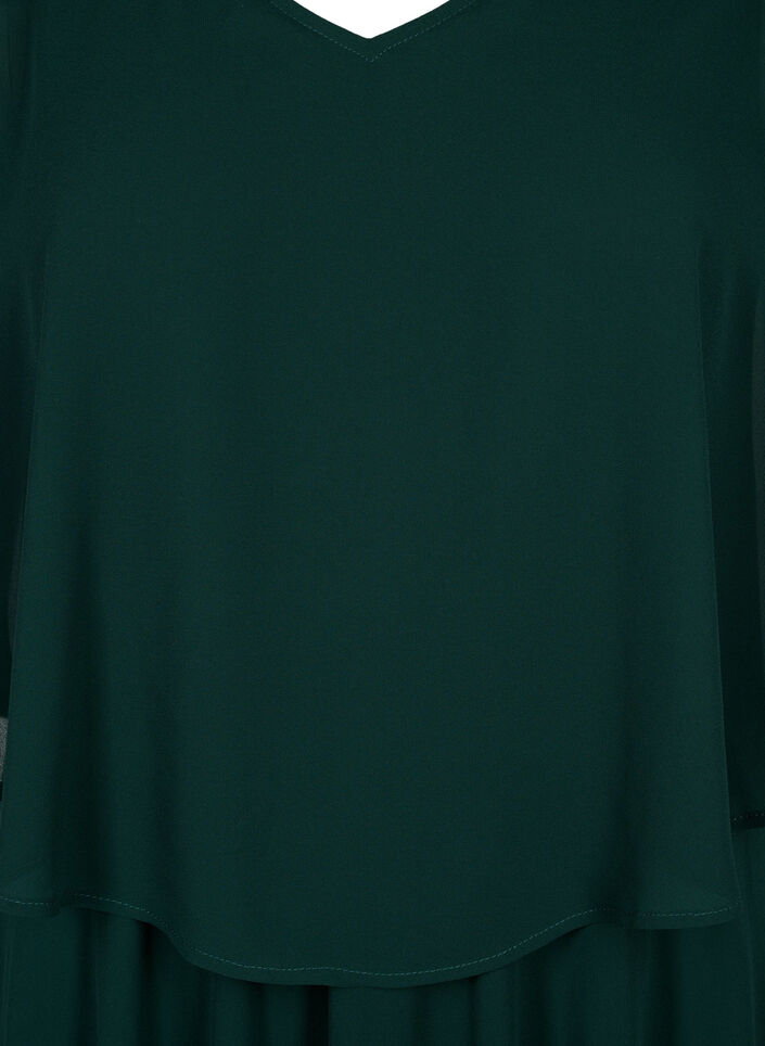 Robe longue de ligne A avec des manches courtes, Scarab, Packshot image number 2