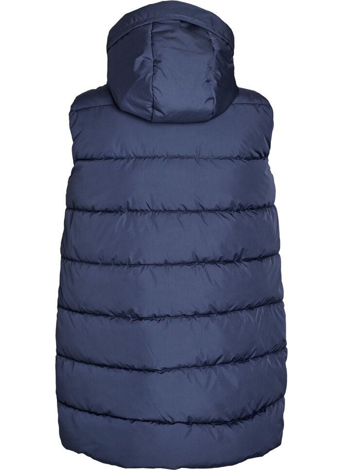 Veste longue avec capuche et poches, Bleu, Packshot image number 1