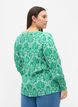 Blouse en viscose imprimée avec smock, Jolly Green Oriental, Model image number 1