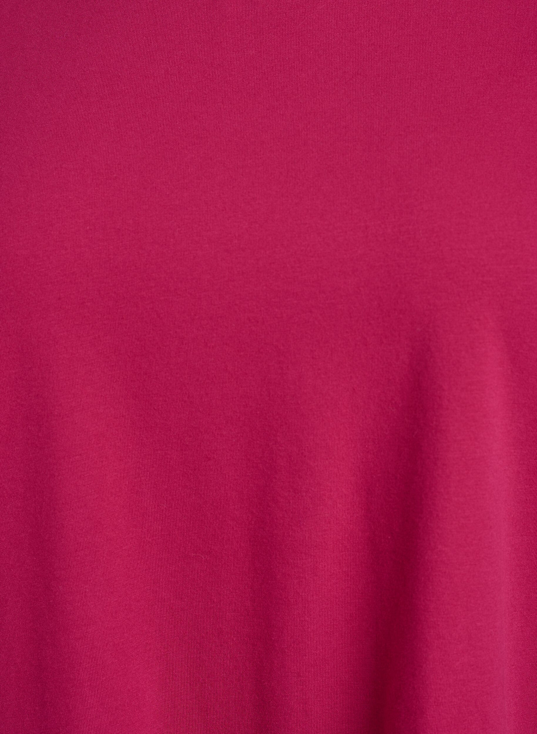 Zizzi Top basic en jersey avec manches longues, Rose, Packshot image number 2
