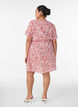 Robe courte en coton &agrave; imprim&eacute; floral, Rouge, Model image number 2