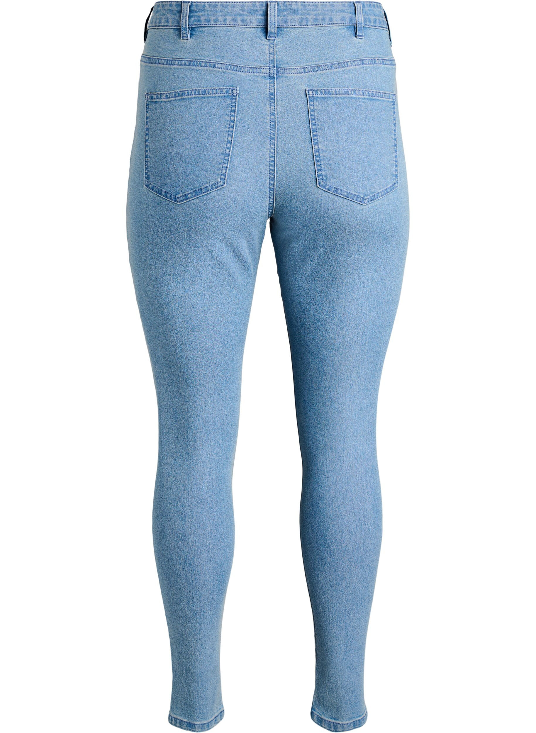 ZizziJean Amy taille haute coupe super slim, Bleu Clair, Packshot image number 1