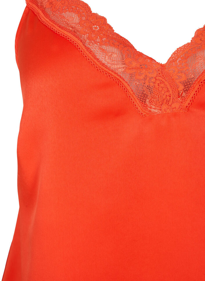 FLASH - Top avec col en V et bord en dentelle, Orange.com, Packshot image number 2