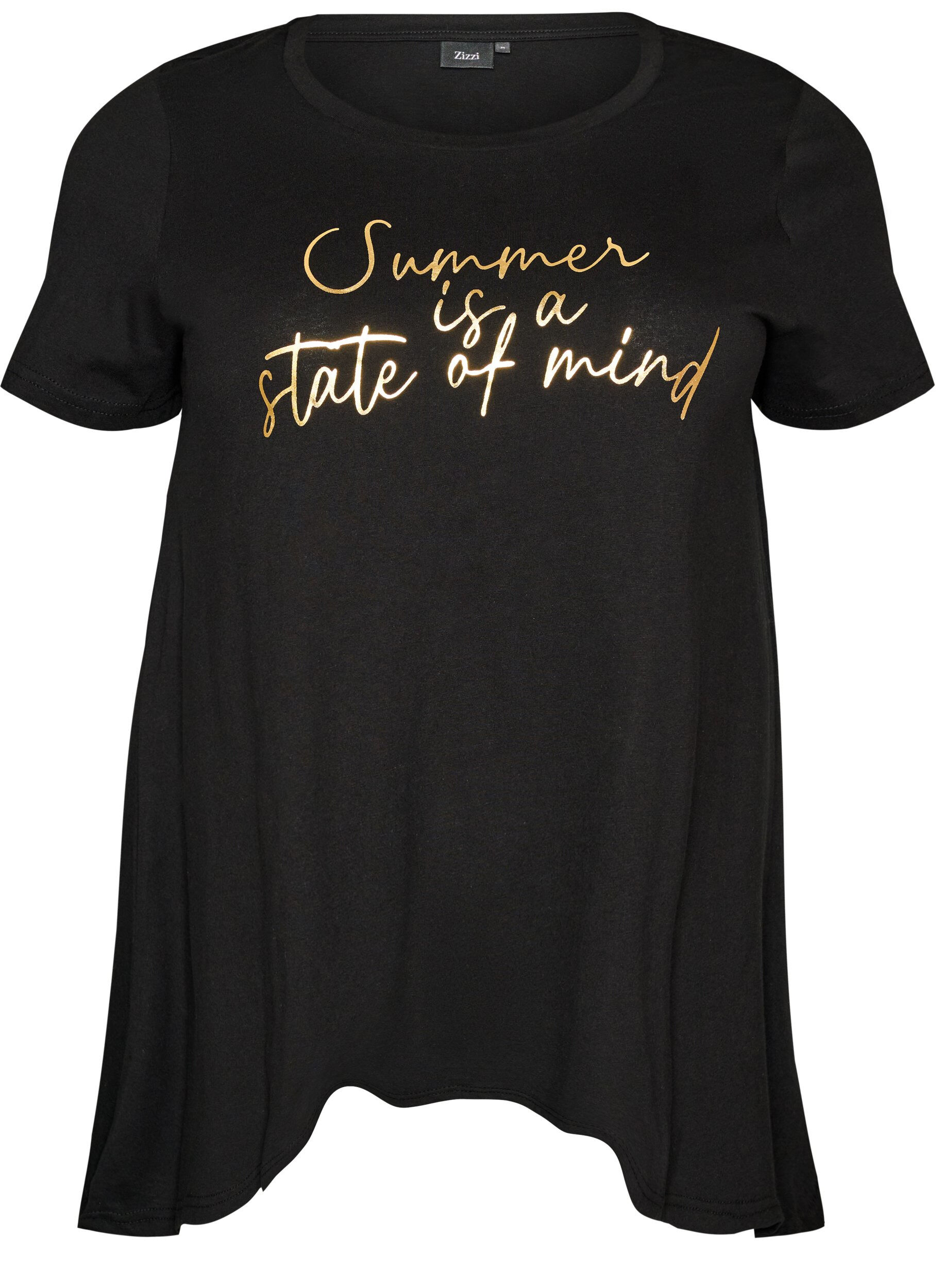 T-shirt &agrave; col rond et coupe &eacute;vas&eacute;e