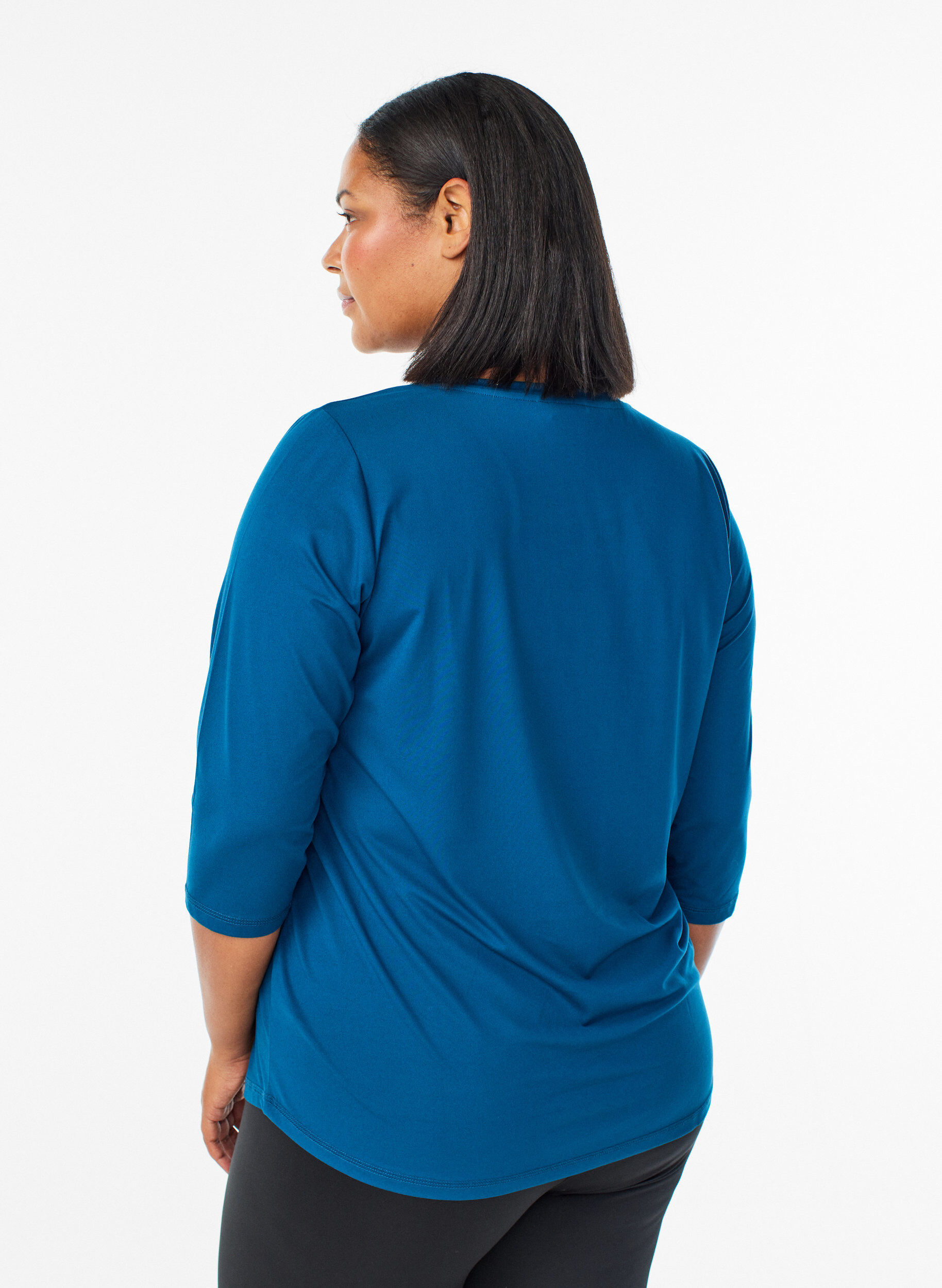 ZizziHaut de sport &agrave; manches 3/4, Bleu, Model image number 2