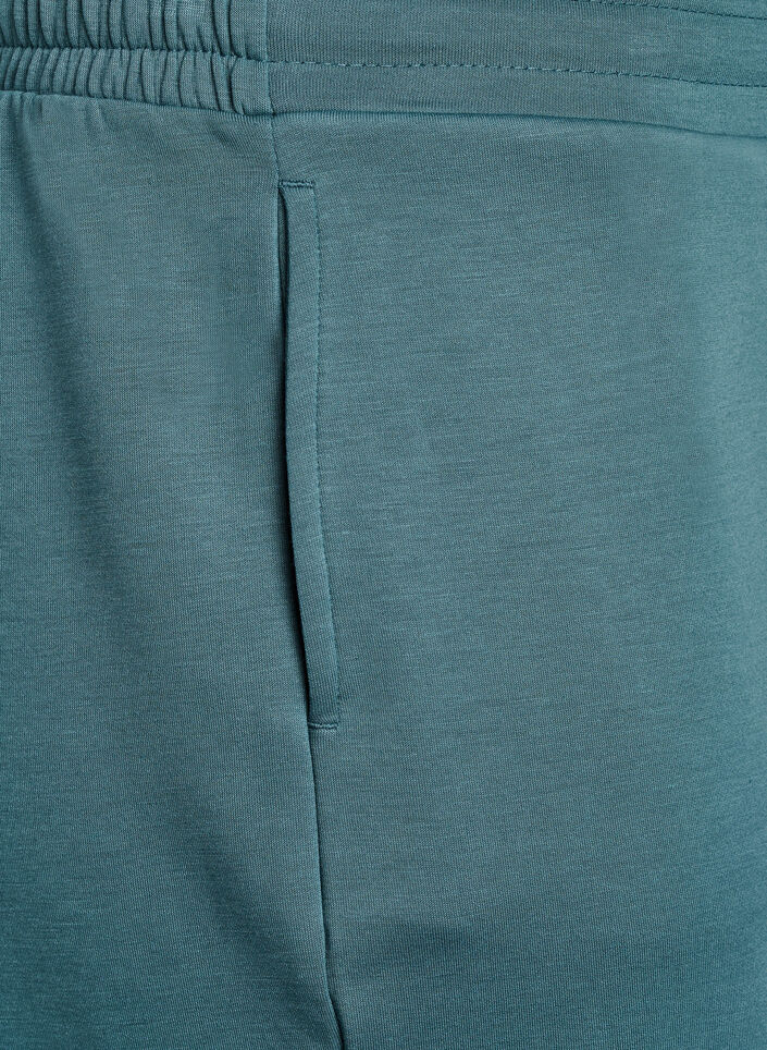 Shorts en m&eacute;lange de modal avec des poches, Vert, Packshot image number 2