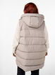 Veste longue avec capuche et poches, Beige, Model image number 2